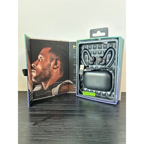MVMT Helix Wireless Stereo Earbuds Charging Case IPX4 Sweatproof Bluetooth 12hr - Picture 3 of 5